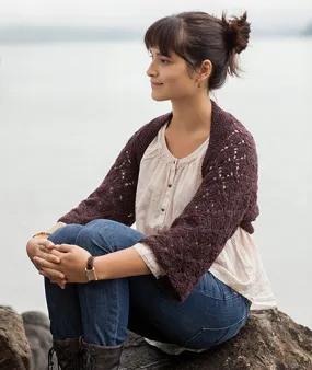 Smocked Lace Shrug Using Rowan Felted Tweed