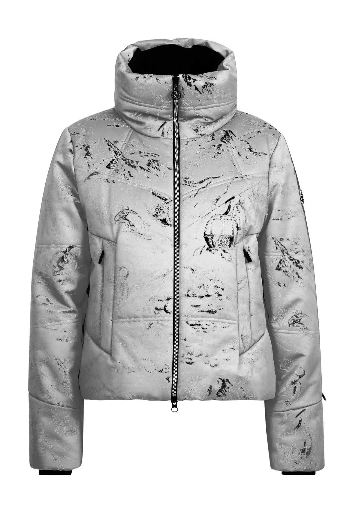 Sportalm Silver Grey Ski Jacket 1820546410