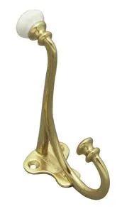 Superior Brass Hat & Coat Hook PB 105mm