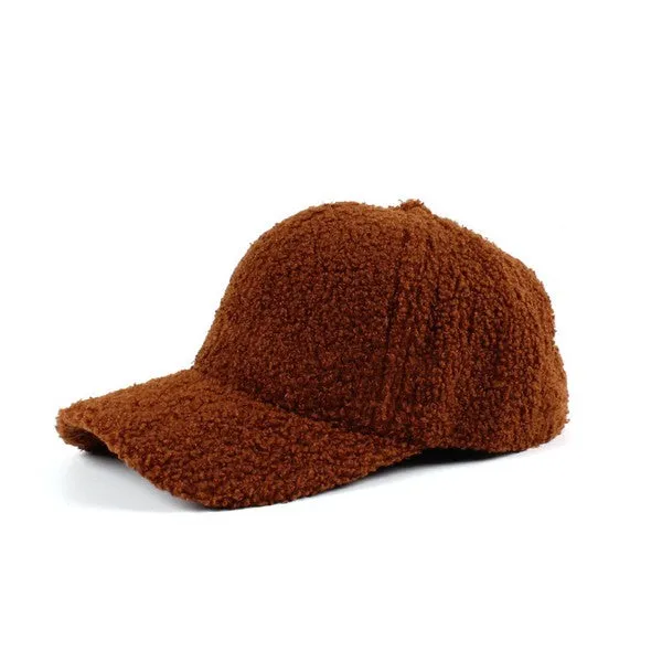 TEEK - Boucle Sherpa Teddy Bear Knit Ball Cap