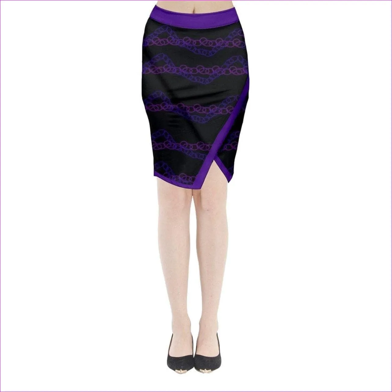 Tethered Midi Wrap Pencil Skirt