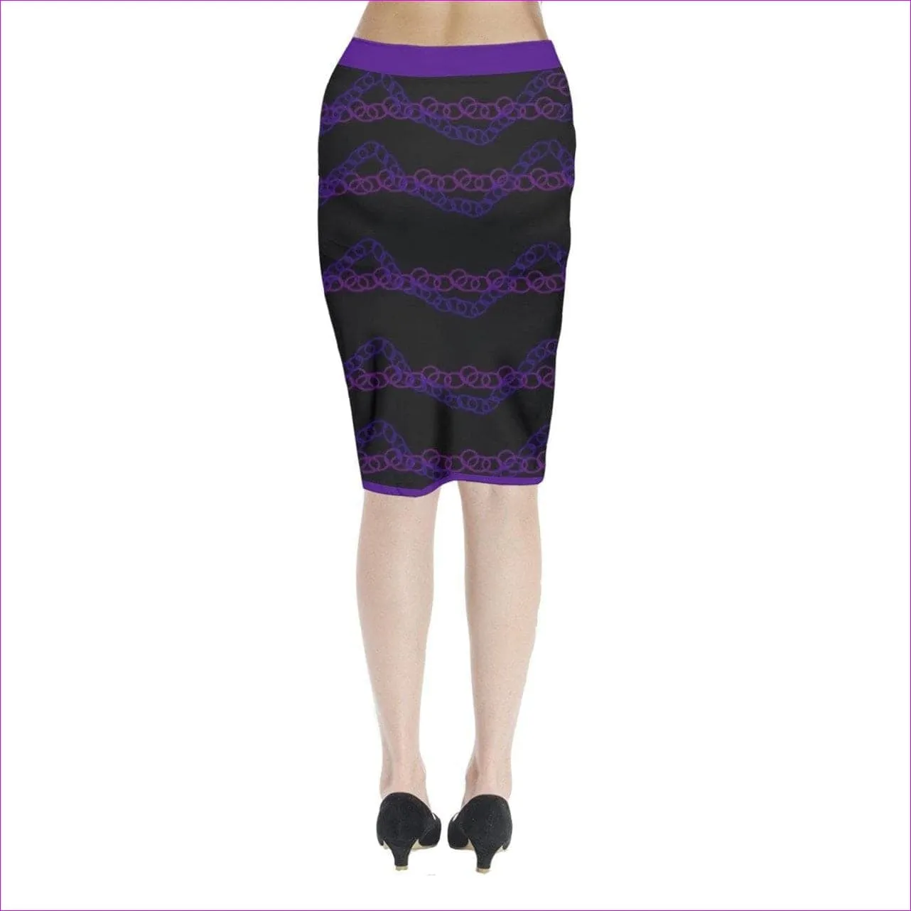 Tethered Midi Wrap Pencil Skirt