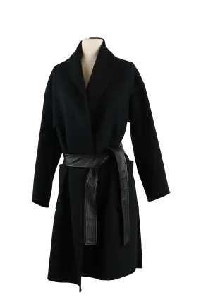 Thalia Wool Belted Wrap Coat