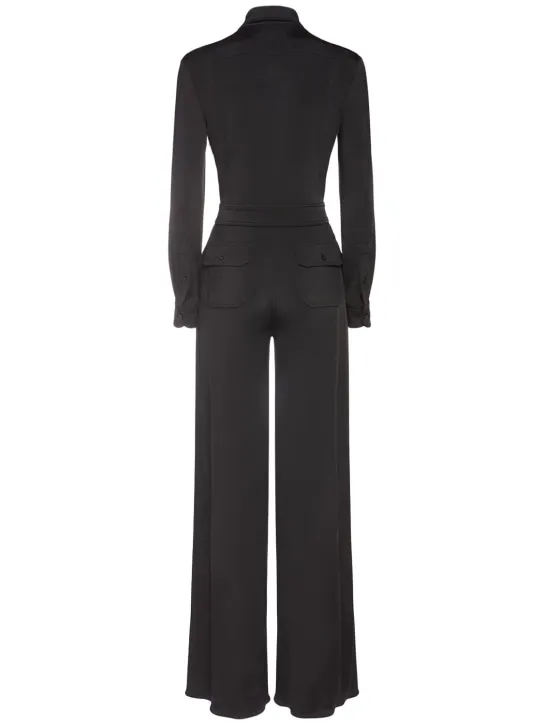 Tom Ford   Stretch satin long jumpsuit 