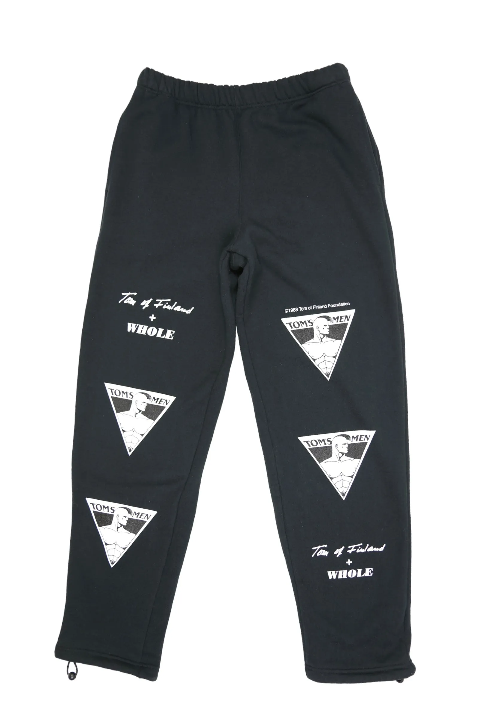 TOM OF FINLAND x WHOLE PUNK LOGO SWEATPANTS BLACK