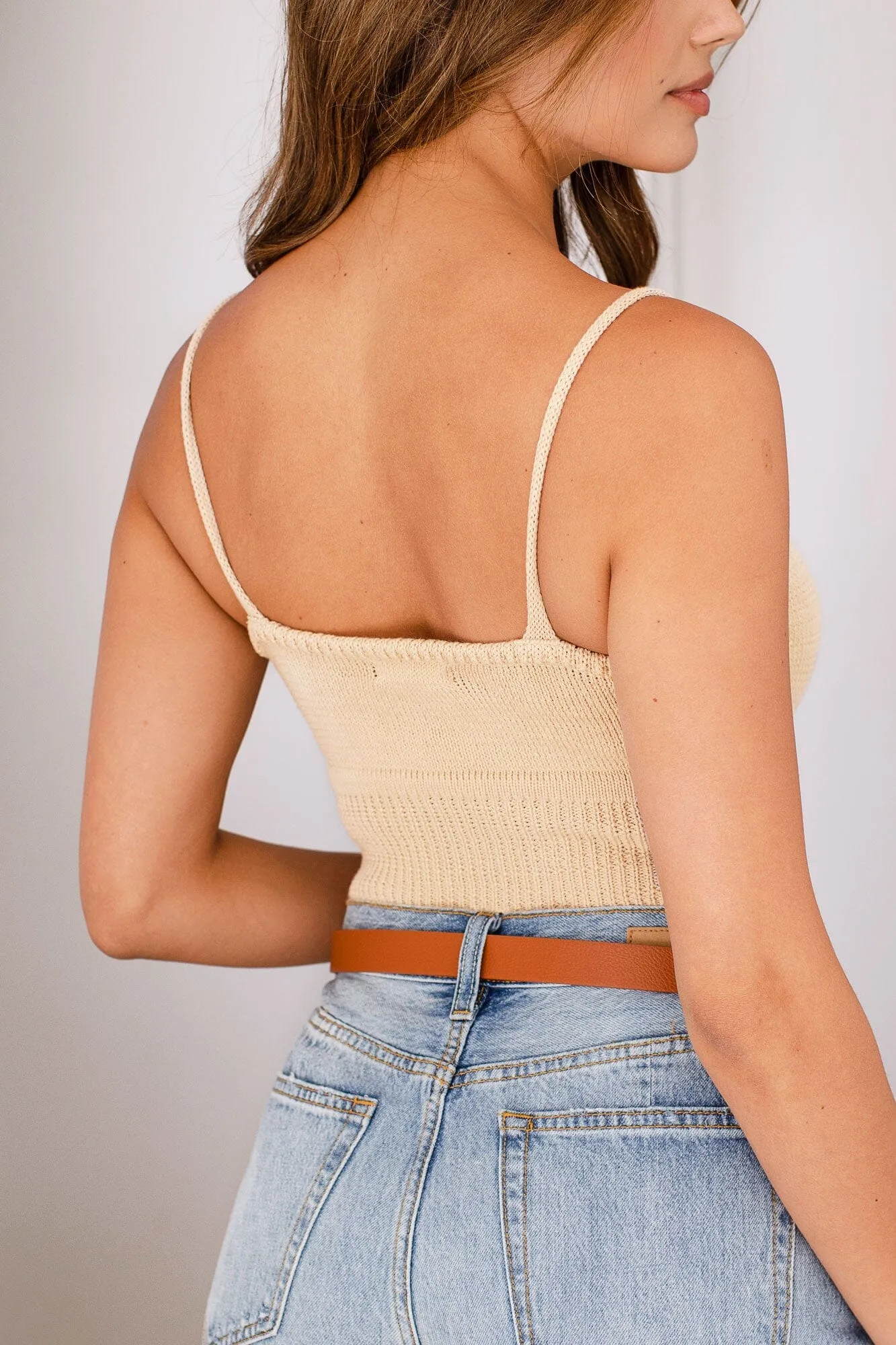 Tyler Natural Knit Crop Top