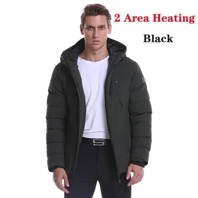 Unisex Winter Wind Stopper Smart Intelligent USB Full Body Heated Jacket