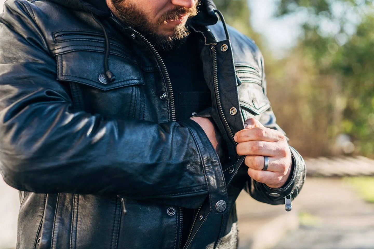 Vendetta - Men's Leather Motorcycle Jacket