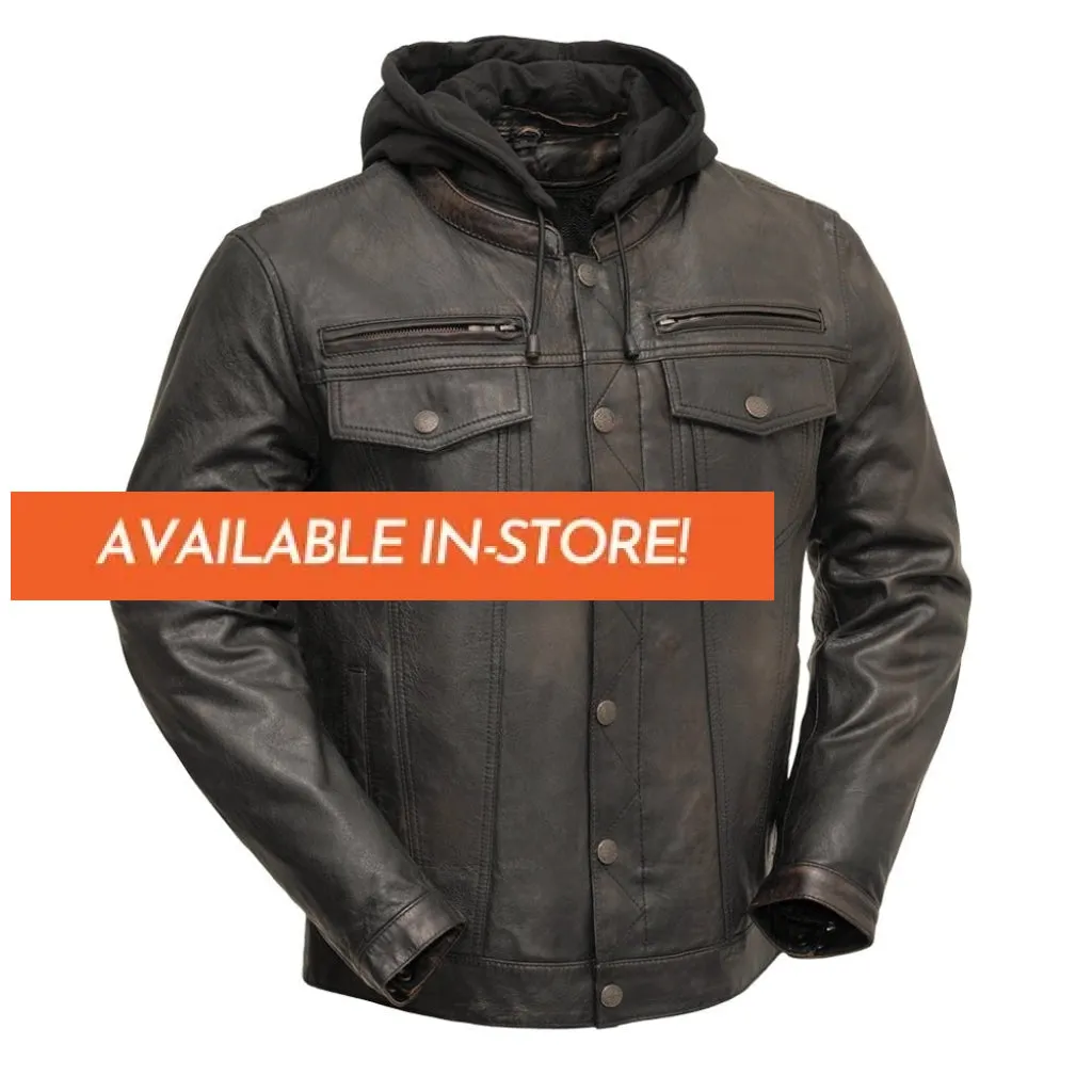 Vendetta Men's Motorcycle Leather Jacket - Extreme Biker Leather