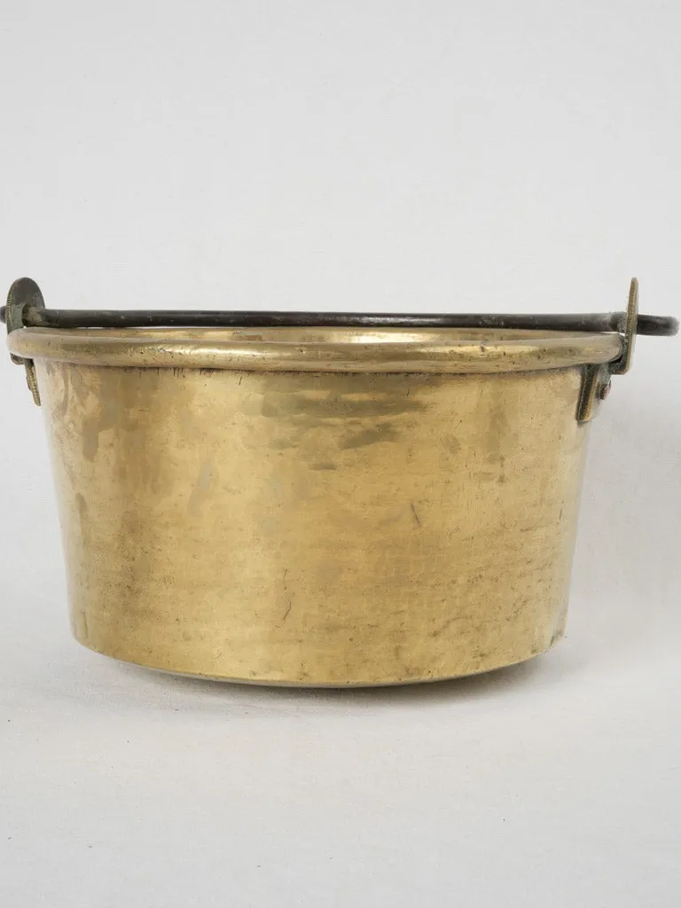 Very large 19th-century French brass cauldron