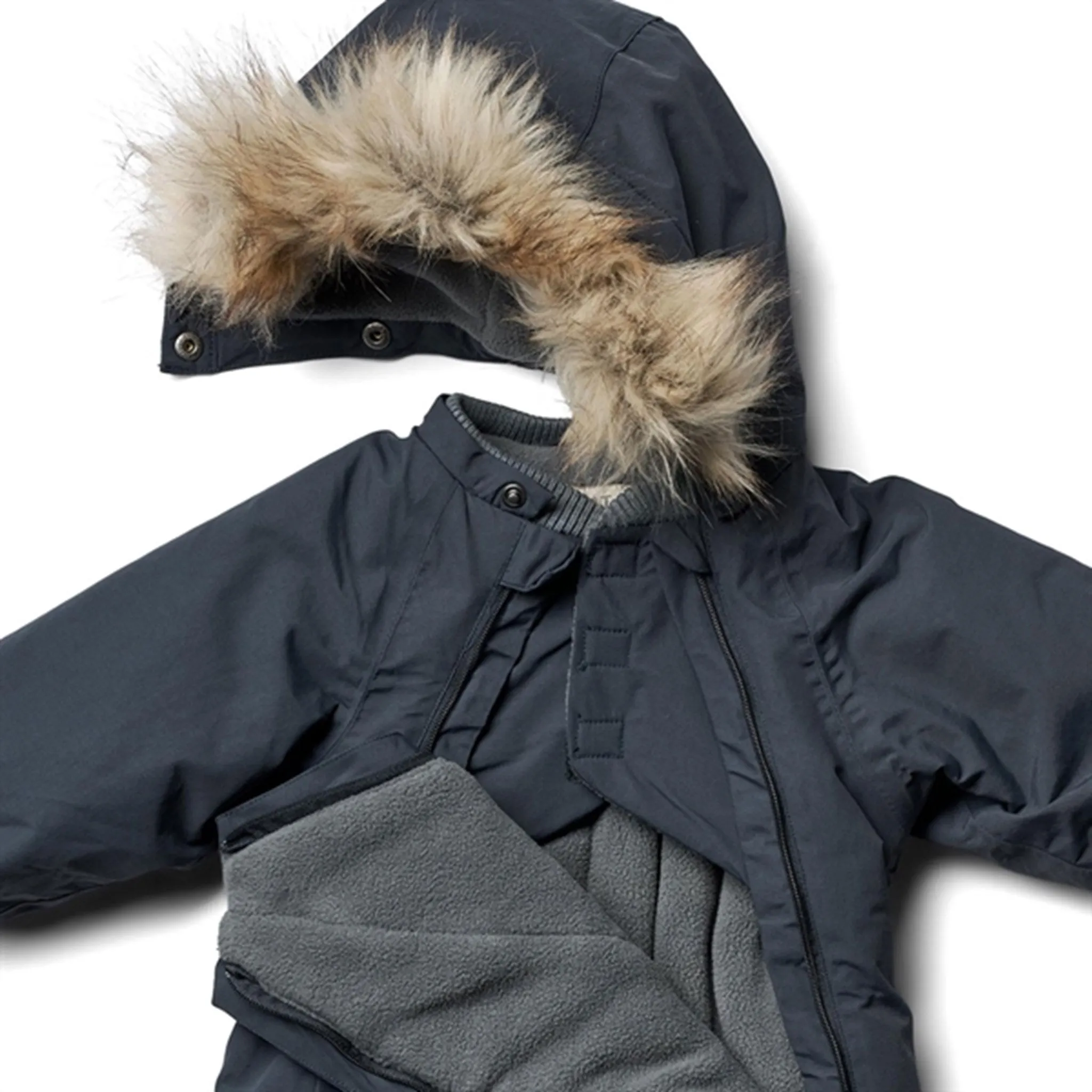 Wheat Snowsuit Nickie Tech Dark Blue