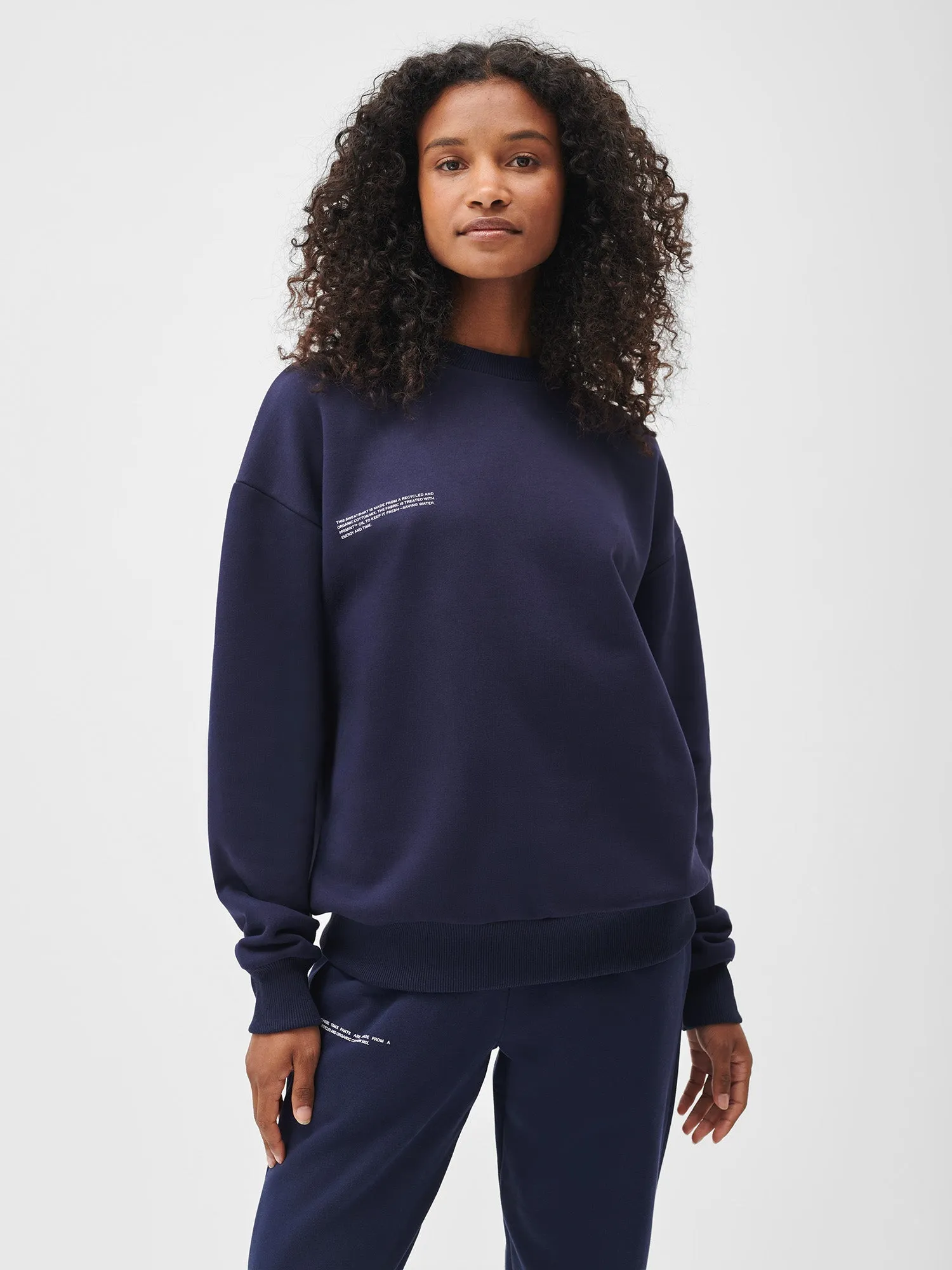 Womens 365 Heavyweight Sweatshirt—navy blue