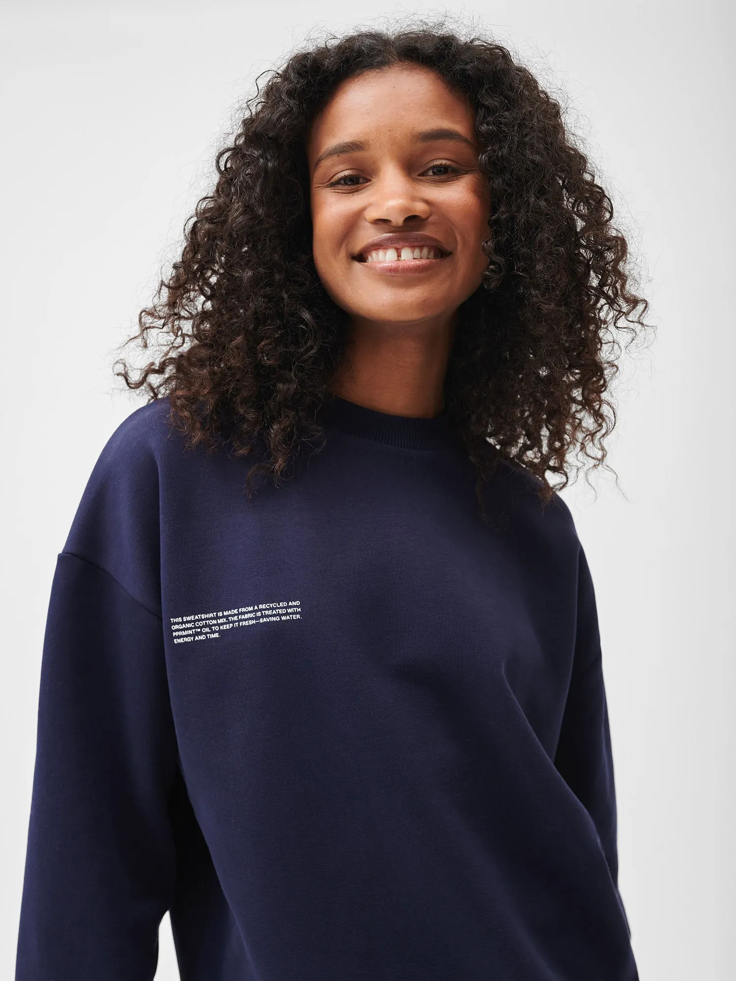 Womens 365 Heavyweight Sweatshirt—navy blue