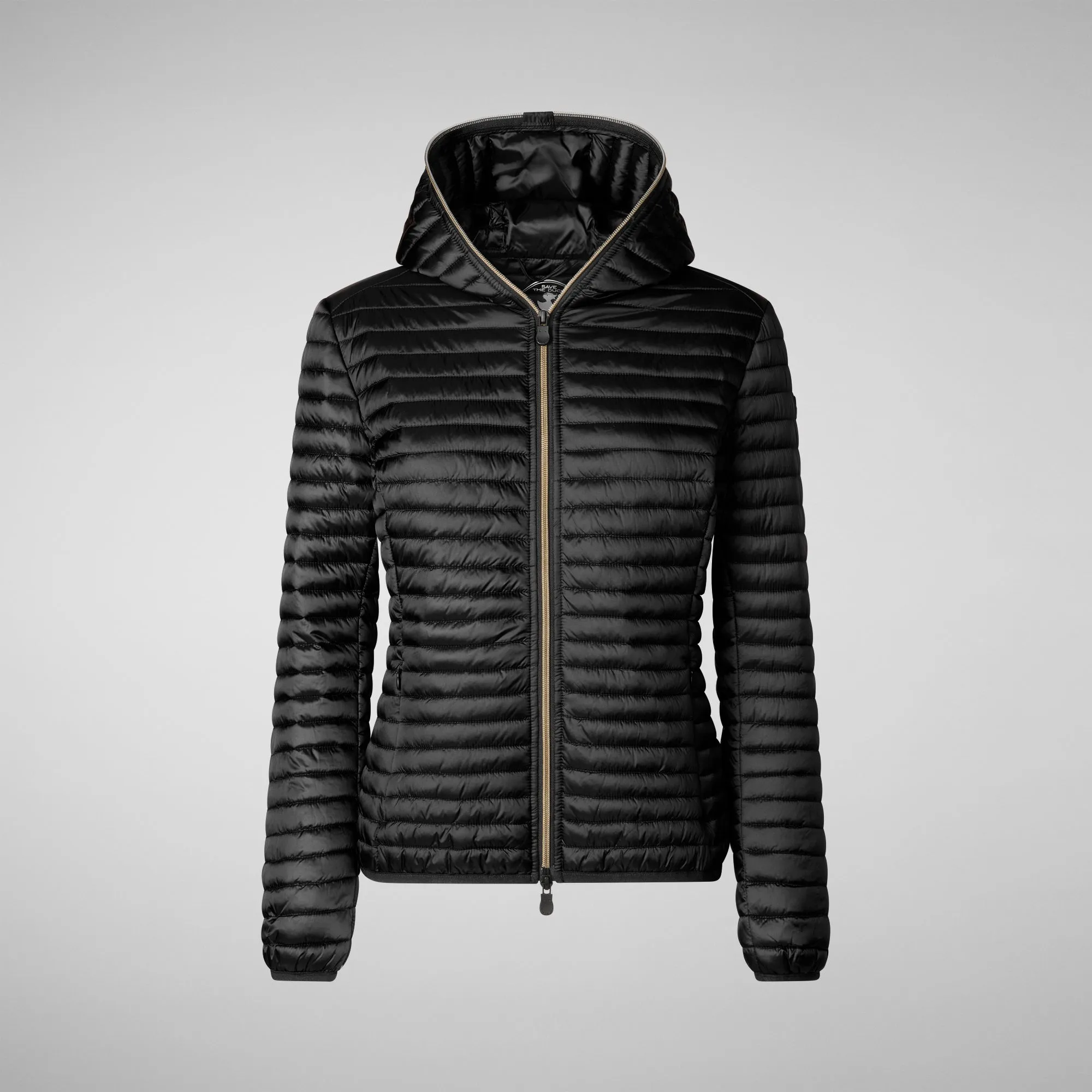 Women's Alexis Hooded Puffer Jacket in Black