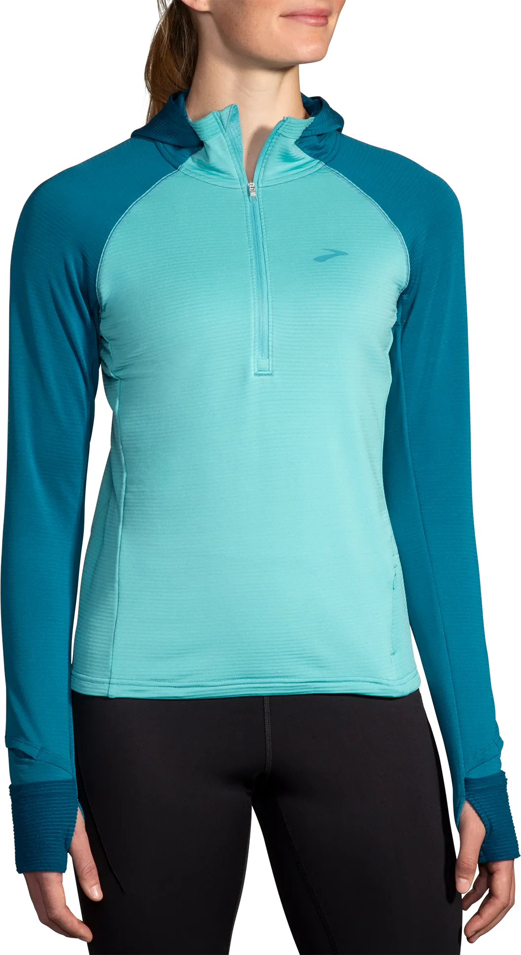 Women's Notch Thermal Hoodie 2.0 (438 - Aqua/Moroccan Blue)